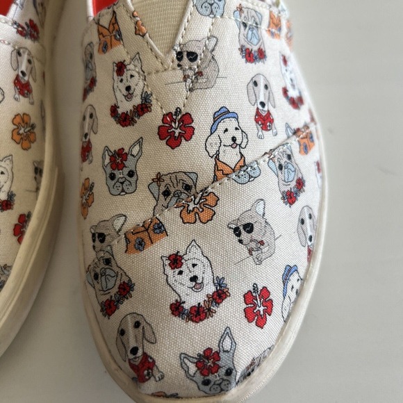 Toms Women Alpargatas Cupsole Canvas OrthoLite Natural Tropical Dog Print‎ 8.5 - Picture 4 of 16